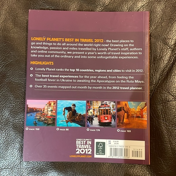 3 for $5 - Lonely Planet’s Best in Travel 2012 Book - Picture 2 of 2